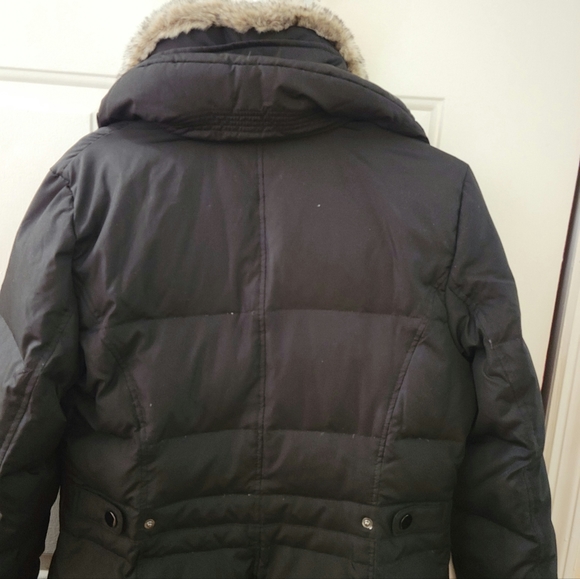 (Like New) Women's Fleet Street Hooded Faux Silk Jacket Size M. - Picture 8 of 15